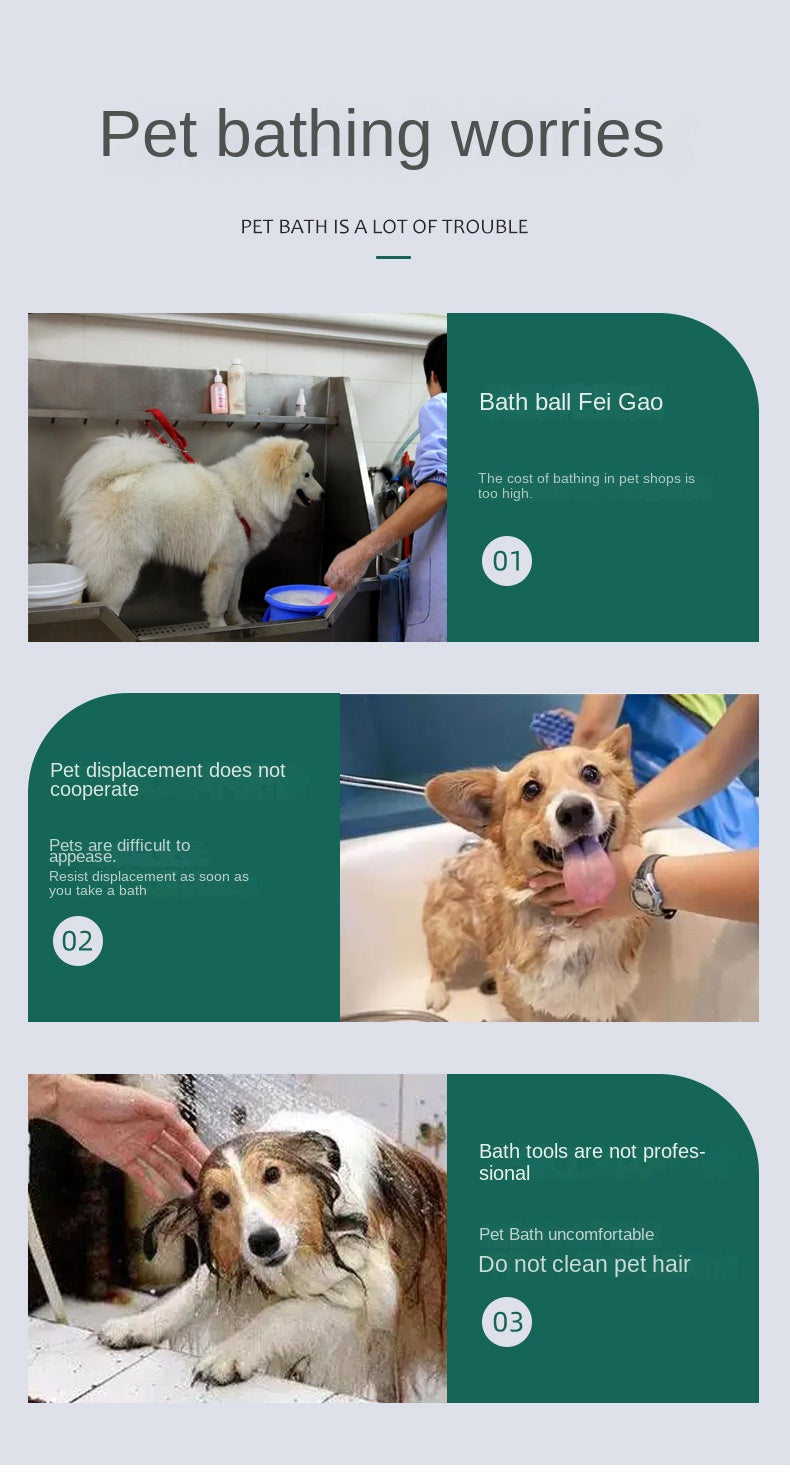 Dog Cat Bath Brush 2-in-1 Pet SPA Massage Comb Soft Silicone Pets Shower Hair Grooming Cmob Dog Cleaning Tool Pet Produc