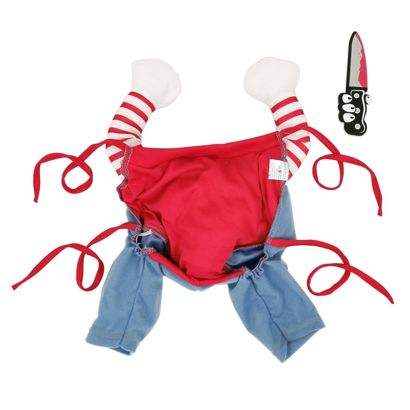 Halloween Pet Costume Pet Dog Funny Clothes Adjustable Dog Cosplay Costume Scary Costume Party Gatherings