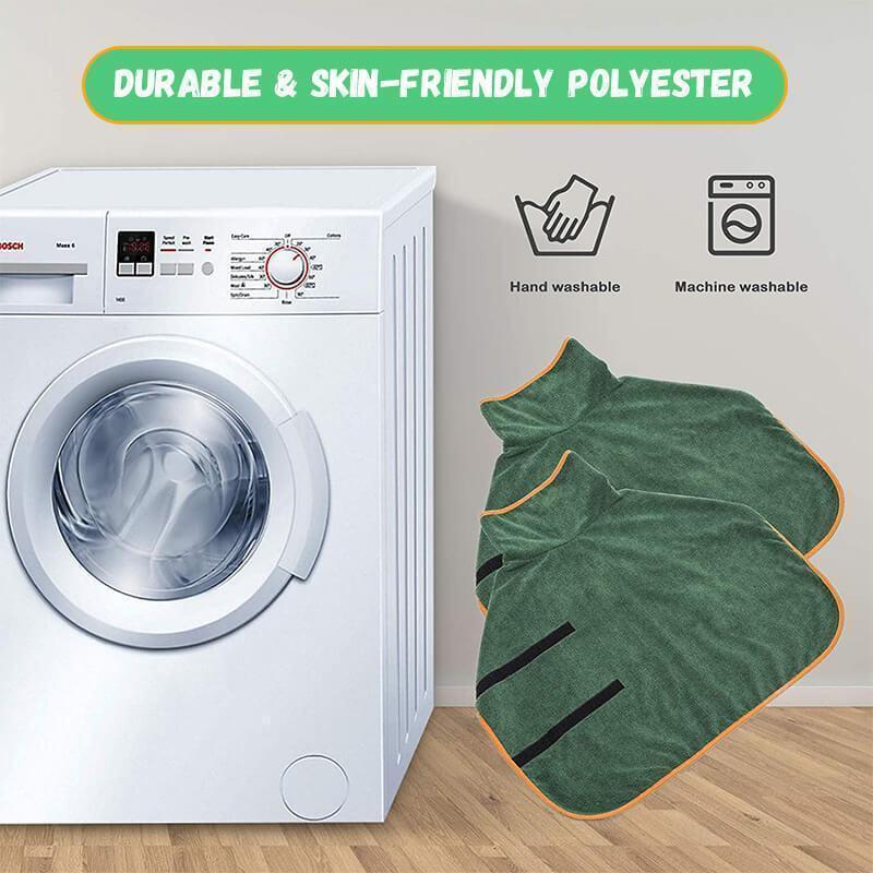 Absorbent Pet Bathrobe With Waist-wrapped Microfiber