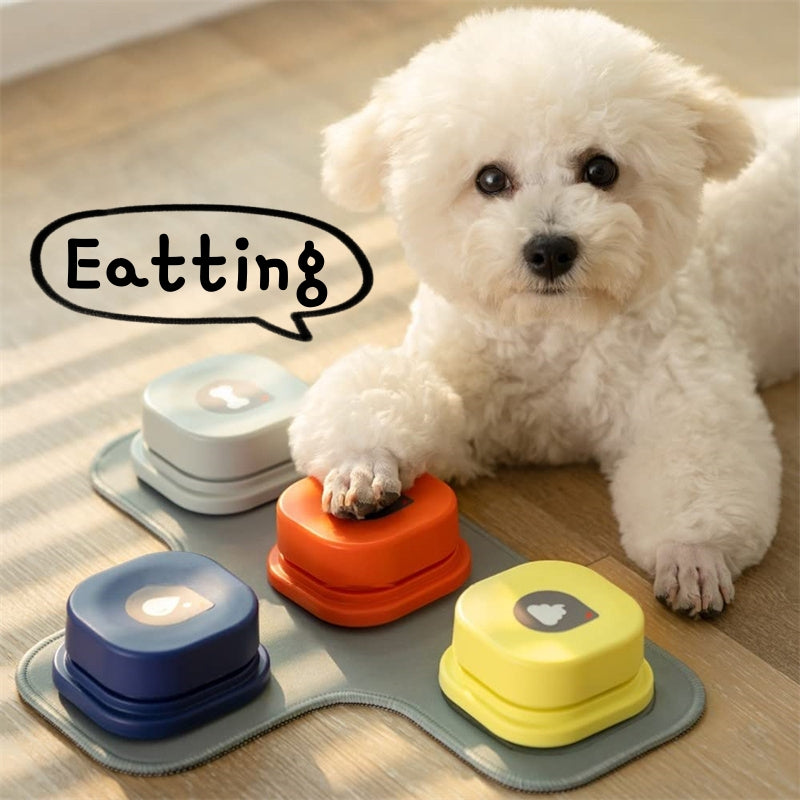 4 Colors Pet Communication Button One-click Prevent Physical Inactivity Recordable Dog Talking Button Toy Cat Toy Pet Pr