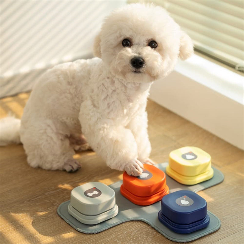 4 Colors Pet Communication Button One-click Prevent Physical Inactivity Recordable Dog Talking Button Toy Cat Toy Pet Pr