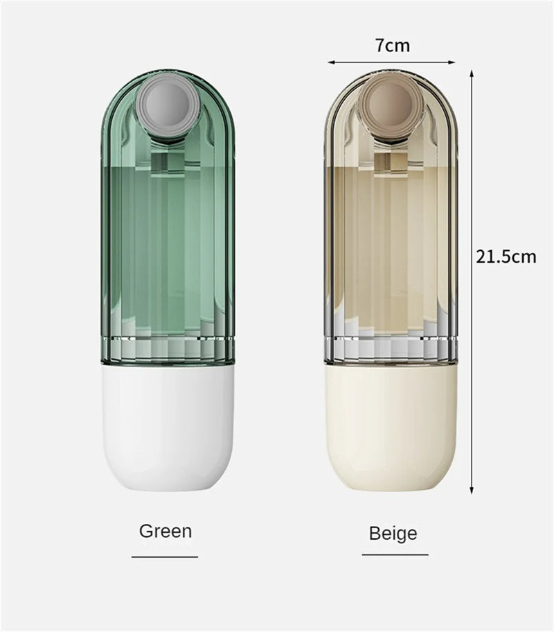 2 In 1 Pet Water Cup Segment Design Green Dog Walking Portable Drinking Cup Dog Feeding Supplies Pet Supplies Dog Walkin