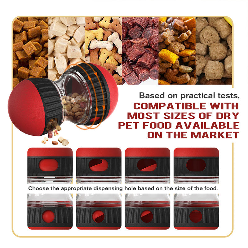 Food Dispensing Dog Toy Tumbler Leaky Food Ball Puzzle Toys Interactive Slowly Feeding Protect Stomach Increase Intellig