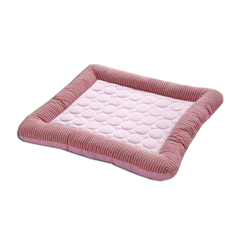 Pet Cooling Pad Bed For Dogs Cats Puppy Kitten Cool Mat Pet Blanket Ice Silk Material Soft For Summer Sleeping Blue Brea