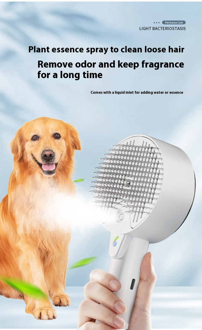 Animal Hair Remover Brush Dog And Cat Steam Brush Pet Self Cleaning Dog Brush Grooming Removes Cat Hairs Cat Dog Accesso
