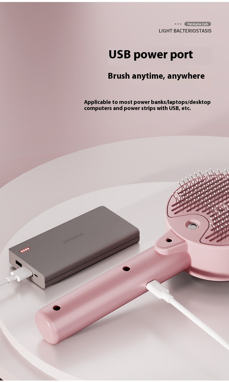 Animal Hair Remover Brush Dog And Cat Steam Brush Pet Self Cleaning Dog Brush Grooming Removes Cat Hairs Cat Dog Accesso