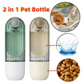 2 In 1 Pet Water Cup Segment Design Green Dog Walking Portable Drinking Cup Dog Feeding Supplies Pet Supplies Dog Walkin