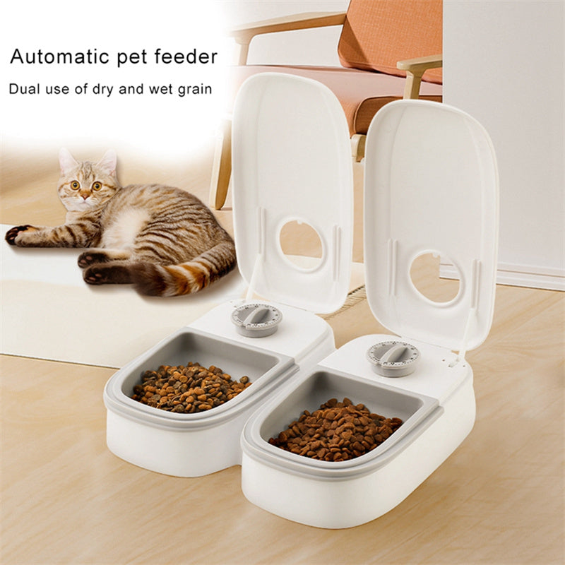 Automatic Pet Feeder Smart Food Dispenser For Cats Dogs Timer Stainless Steel Bowl Auto Dog Cat Pet Feeding Pets Supplie
